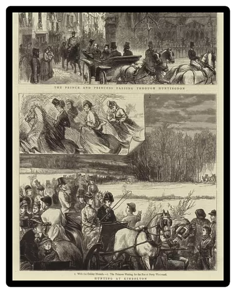 Visit of the Prince and Princess of Wales to Kimbolton Castle (engraving)