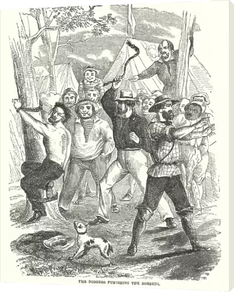 The Diggers punishing the Robbers (engraving)