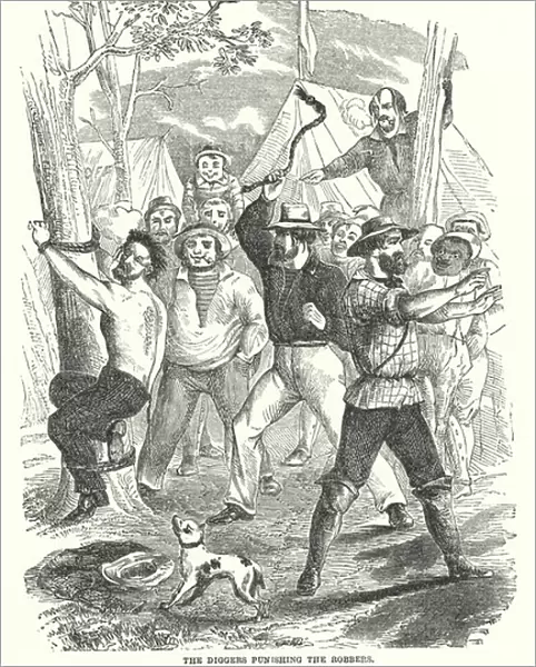 The Diggers punishing the Robbers (engraving)