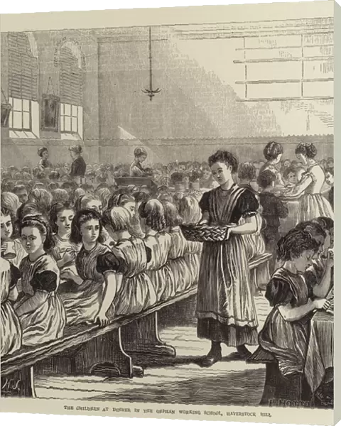 The Children at Dinner in the Orphan Working School, Haverstock Hill (engraving)