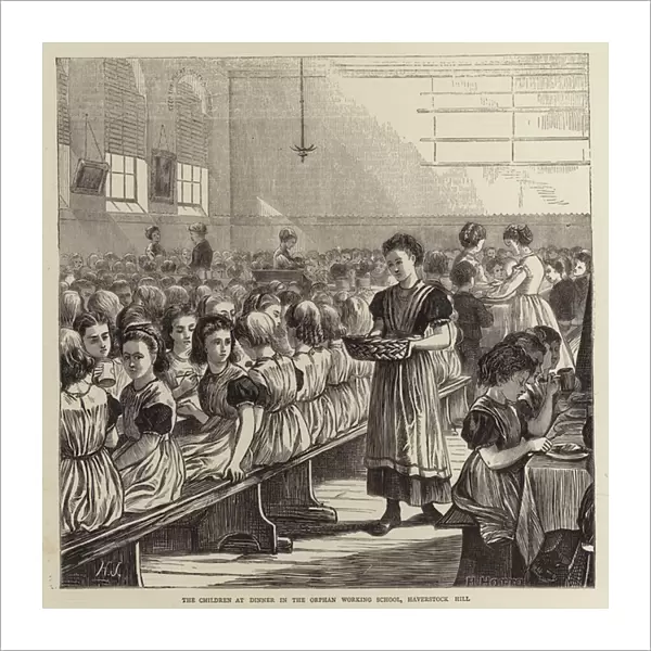 The Children at Dinner in the Orphan Working School, Haverstock Hill (engraving)
