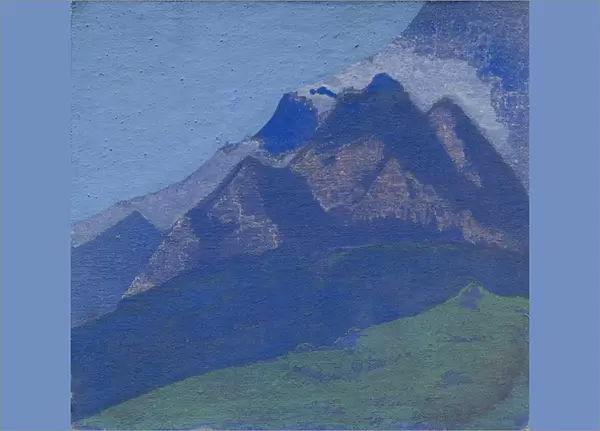 Mountain study, c. 1929 (tempera on canvas laid on cardboard)