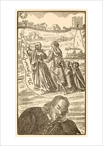 Frontispiece from the Second Part of The Pilgrims Progress From This World