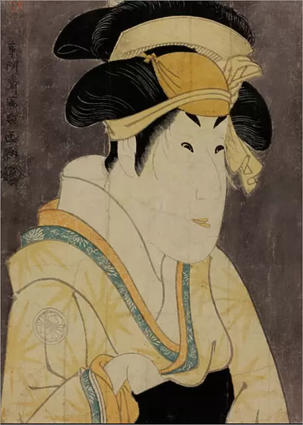 Actor Segawa Kikunojo III as Oshizu, the Wife of Tanabe Bunzo, 1794 (woodblock print)