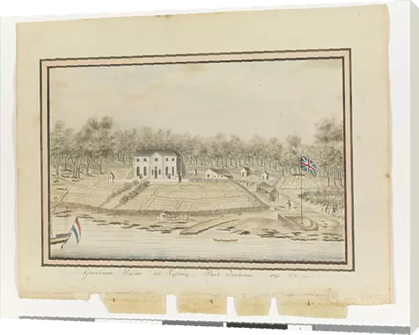 Opp. p. 225. Governors House at Sydney, Port Jackson 1791, c. 1802 (w  /  c)