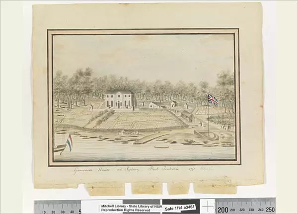Opp. p. 225. Governors House at Sydney, Port Jackson 1791, c. 1802 (w  /  c)