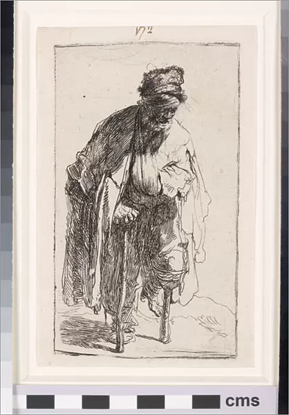 Beggar with a wooden leg, c. 1630 (etching)