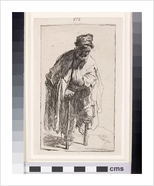Beggar with a wooden leg, c. 1630 (etching)