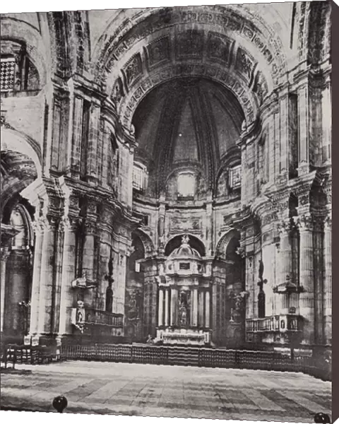 Cadiz: Interior de la Catedral (b  /  w photo)