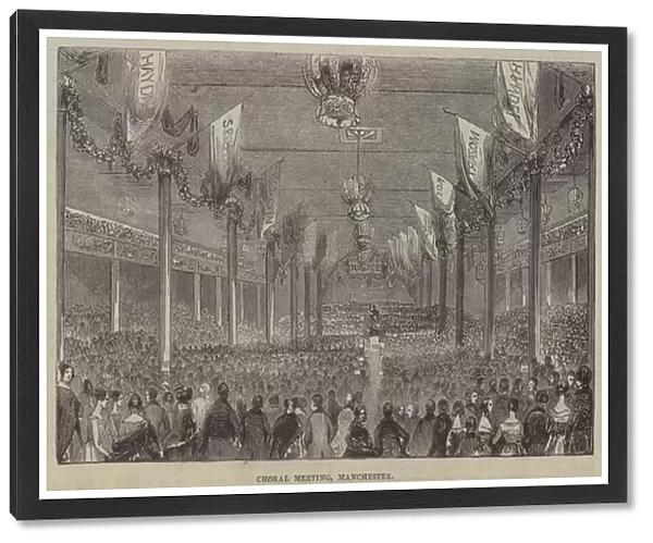 Choral meeting, Manchester (engraving)
