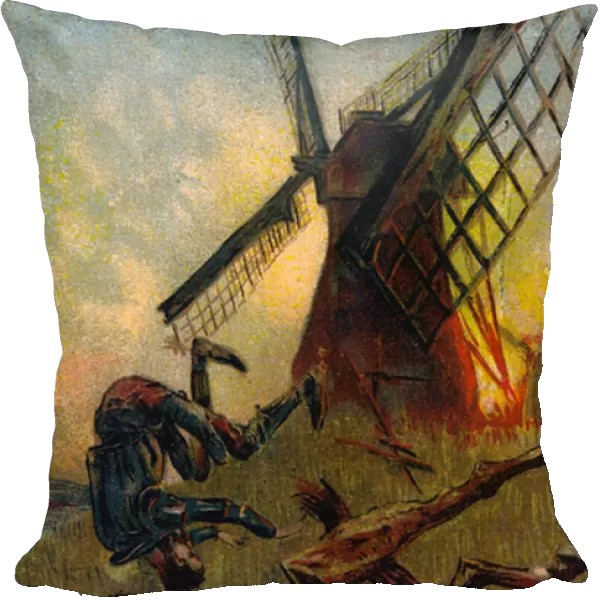Illustration for Don Quixote (colour litho)