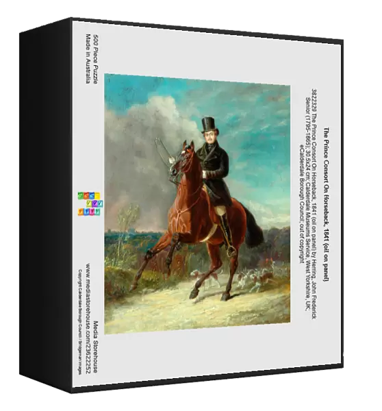 The Prince Consort On Horseback, 1841 (oil on panel)