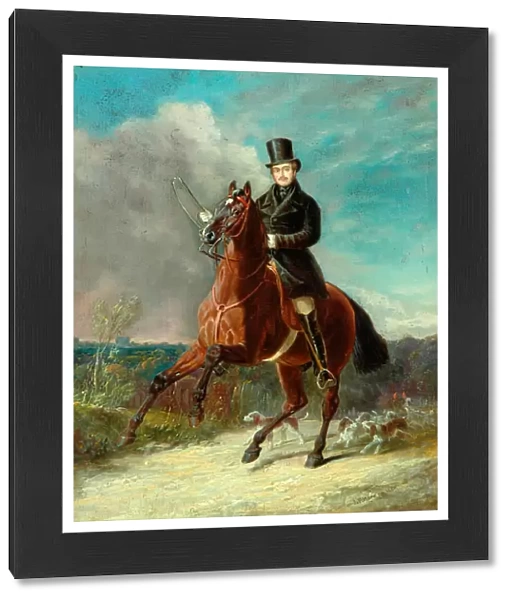 The Prince Consort On Horseback, 1841 (oil on panel)