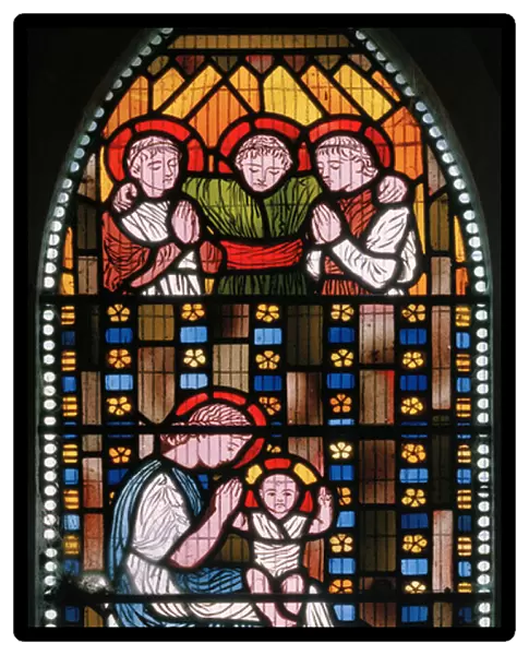 Madonna and Child, 1862 (stained glass)