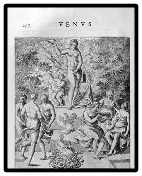Adoration of the Goddess Venus, 1615 (engraving)
