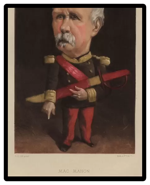 Patrice de MacMahon, Duke of Magenta, French general and statesman (colour litho)
