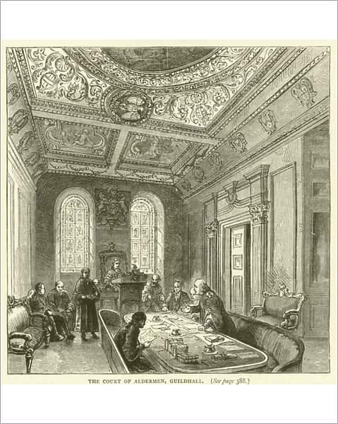 The Court of Aldermen, Guildhall (engraving)