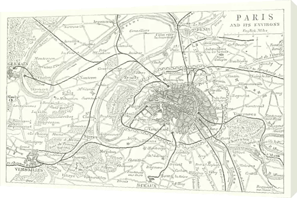 Paris and its Environs (engraving)