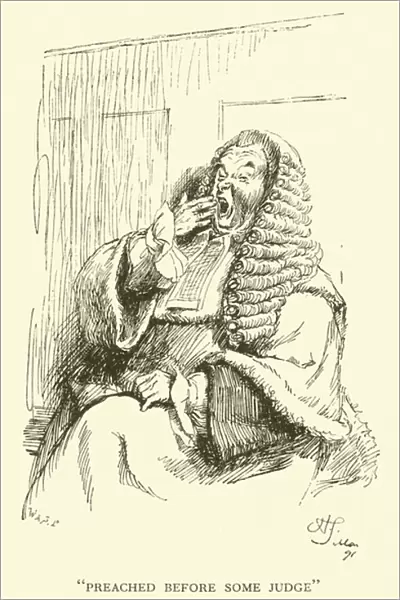 Preached before some Judge (engraving)