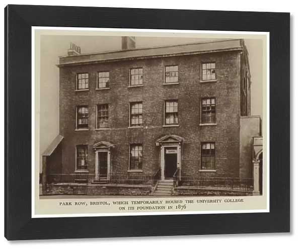 Park Row, Bristol, which Temporarily Housed the University College on its Foundation in 1876 (b  /  w photo)