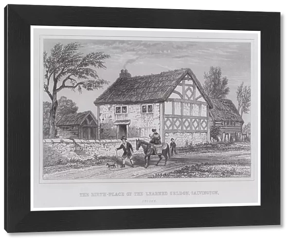 The birth-place of the Learned Seldon, Salvington, Sussex (engraving)