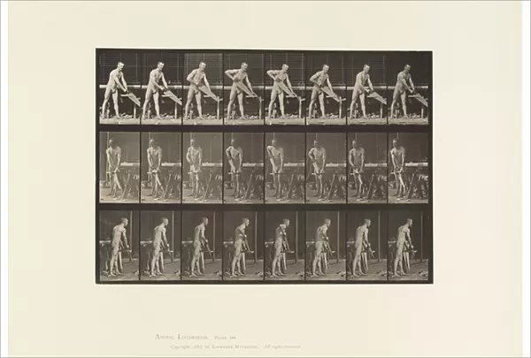 Plate 380. Carpenter, Sawing, 1872-85 (collotype on paper)