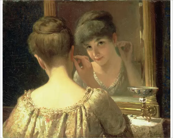 The Coquette, c. 1885 (oil on panel)