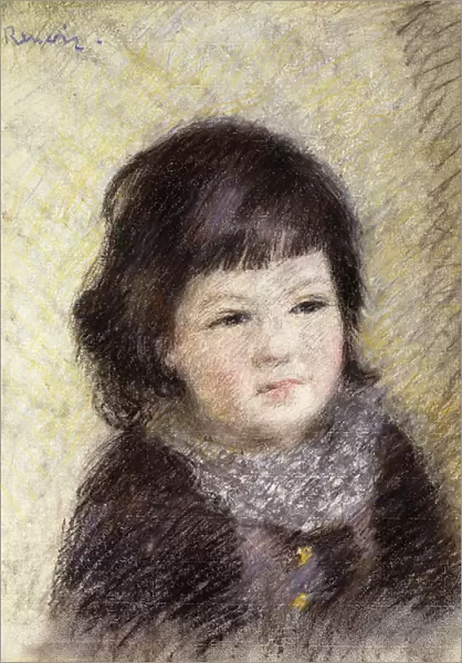 Portrait of a Child; Portrait d Enfant, c. 1879 (pastel on paper)