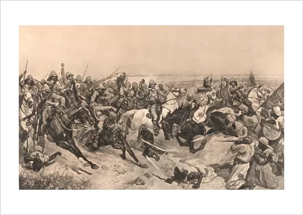 The Charge of the 21st Lancers at the Battle of Omdurman, 1898 (photogravure)