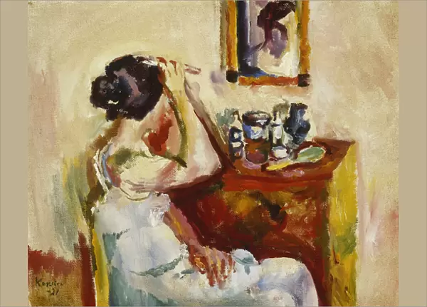 Morning Wash; Morgenvask, 1921 (oil on canvas)