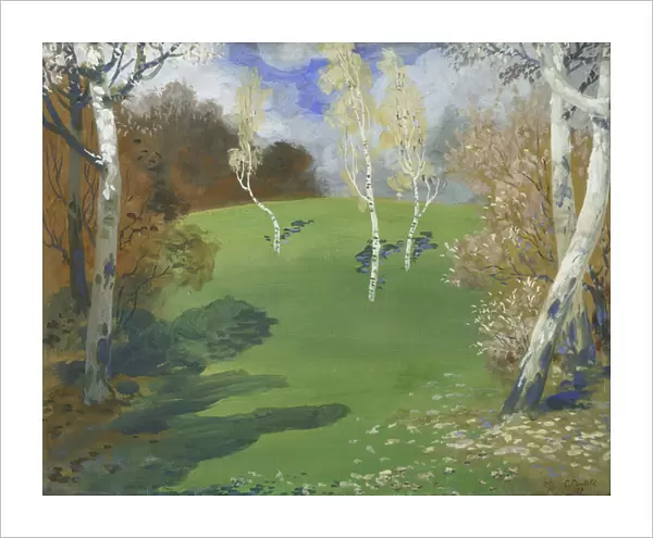 Landscape; Paysage, 1917 (gouache on board)