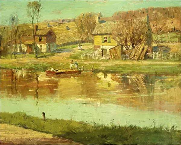 Reflections in the Water, c. 1895-1919 (oil on canvas)
