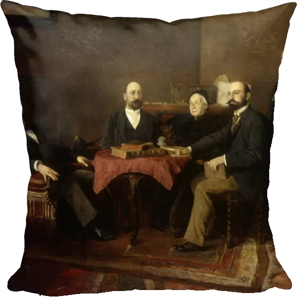 A Viennese Family Portrait (oil on canvas)