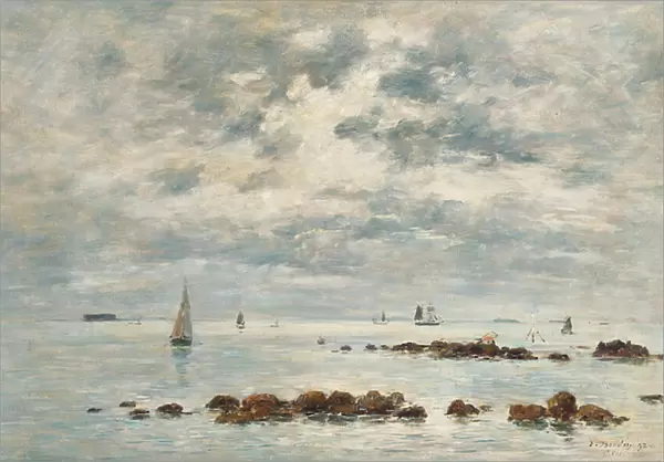 Low Tide, Saint Vst la Hougue, 1892 (oil on canvas)