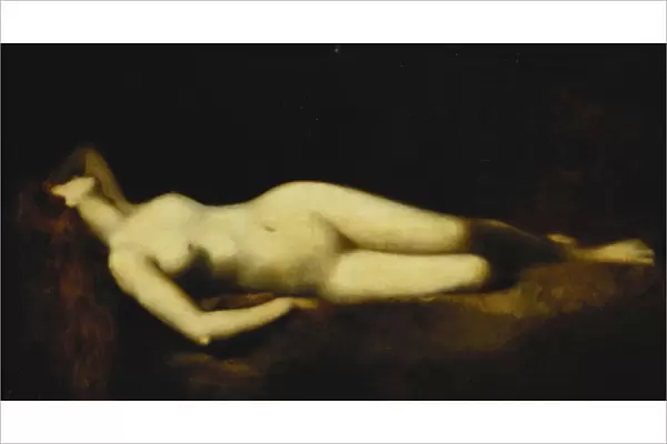 A Reclining Nude, (oil on canvas)