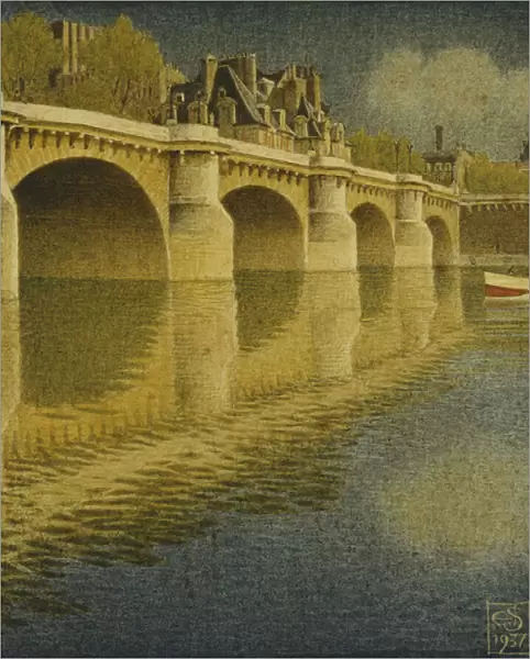 Pont Henri IV, 1937 (tempera)