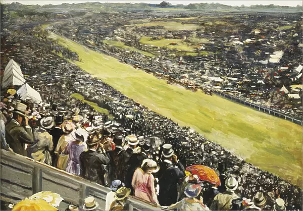 The Derby, 1922 (oil on canvas)