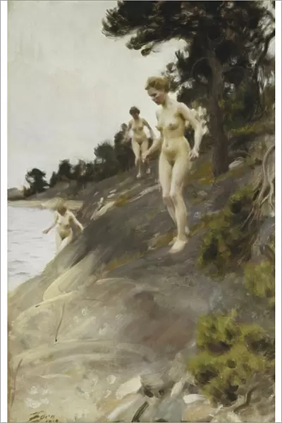 Frightened; Skramda, 1912 (oil on canvas)