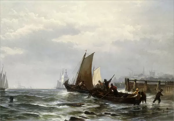 Newcastle on the Delaware, 1872 (oil on canvas)