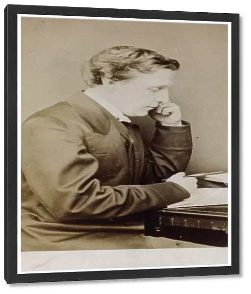 A carte de visite photograph of Lewis Carroll inscribed on back for Agnes
