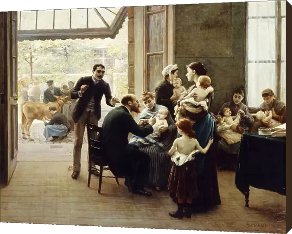 Homage to Louis Pasteur; Hommage a Louis Pasteur, (oil on canvas)