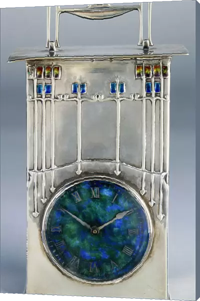 The Magnus, a Liberty & Co, 1902 (silver, enameled in shades of yellow, blue
