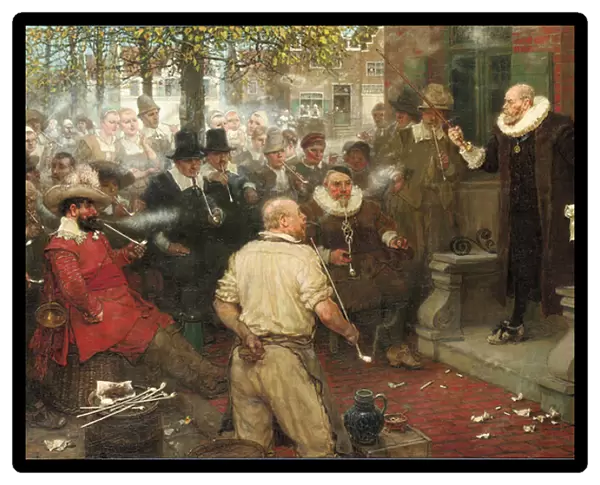 The Smokers Rebellion (The Edict of William the Testy) (oil on canvas)