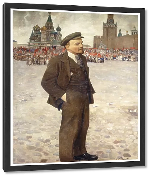 Lenin in Red Square, 1924 (oil on canvas)