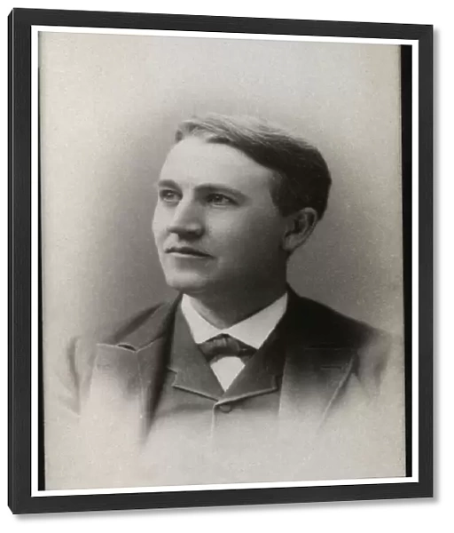 Portrait of Thomas Edison (1847-1931), American physicist