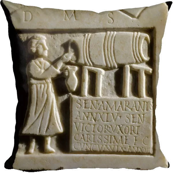 Relief depicting a Tavern Scene (marble)