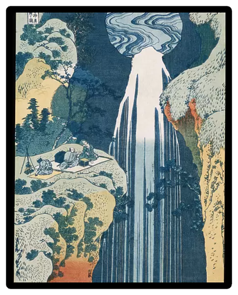 Amida Waterfall on the Kiso Highway, from the series