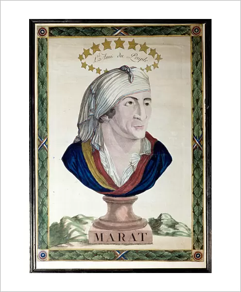 Portrait of Jean Paul Marat, French physician, journalist and politician (1743-1793)