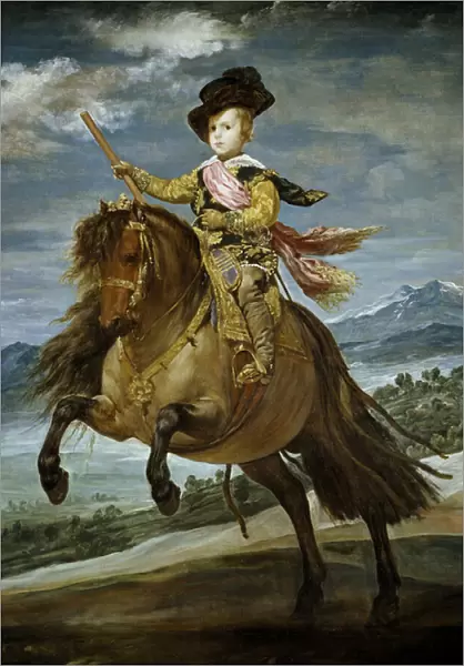 Portrait equestre du Prince Balthasar Carlos (Balthazar-Charles d Espagne ou d