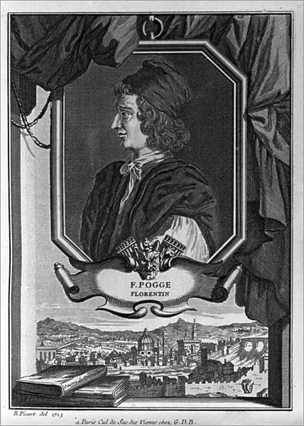 Portrait de Giovanni Francesco Poggio Bracciolini, dit Le Pogge ou Le Pogge Florentin